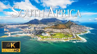 FLYING OVER SOUTH AFRICA 4K Video UHD  Relaxing Music With Stunning Beautiful Nature Video For TV [upl. by Oates]