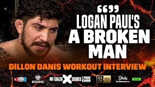 quotLOGAN PAULS A BROKEN MANquot  Dillon Danis Prime Card Media Workout Interview [upl. by Stoffel]