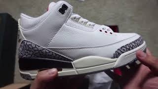 Air Jordan 3 Retro White Cement Reimagined Reps [upl. by Annelak]