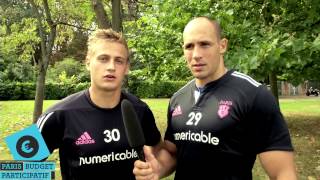 Budget Participatif Jules Plisson et Sergio Parisse du Stade Français ont voté [upl. by Aicila]