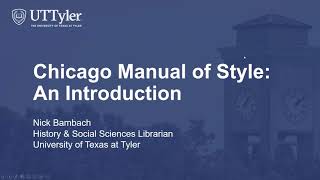 Chicago Manual of Style [upl. by Karen]