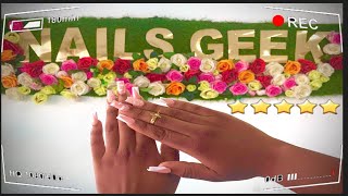 GOING TO THE BEST REVIEWED NAIL SALON IN GHANA  NAILS GEEK [upl. by Esiocnarf449]