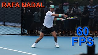 Rafael Nadal Practice Session January 2024 60fps [upl. by Sreip]