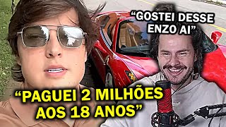 ENZO MAIS RICO DO BRASIL ENSINA COMO CONSEGUIR UMA FERRARI  Cortes luideverso [upl. by Philpot896]