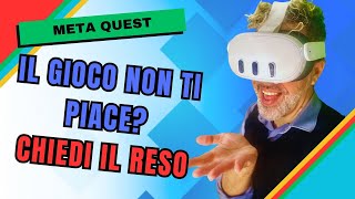 COME CHIEDERE IL RIMBORSO PER I GIOCHI META QUEST [upl. by Mona]