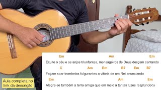 EXULTAT proclamação da Páscoa  TOCANDO A MÚSICA letra e cifra [upl. by Ahsiat]