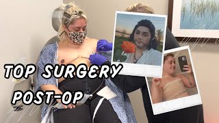 POSTOP  TOP SURGERY  Video Diary 33 [upl. by Eupheemia]