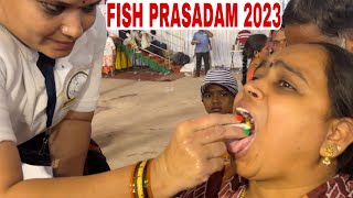 Hyderabad Fish Prasadam 2023  Jinda Machli Khane aaye Lakho log [upl. by Anoyet]