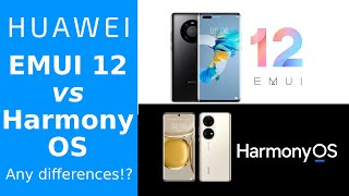 EMUI 12 vs HarmonyOS  Feature Differences [upl. by Cressler594]