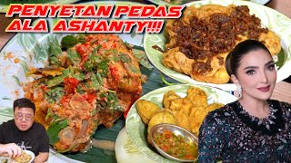 ASHANTY JUALAN AYAM PENYET SUPER PEDAS HARGA MULAI DARI 15 RB AJA MAKANANNYA [upl. by Sirenay]