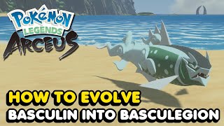 How To Evolve Basculin Into Basculegion In Pokemon Legends Arceus BUG FIX [upl. by Leirol]