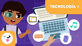 Tecnología Episodio 1 Vocabulario para niños  Ordenador portátil altavoces teclado [upl. by Novled]