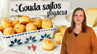 Gouda sajtos pogácsa recept 🧀 puha extrán sajtos pogácsa 🧈 [upl. by Mcculloch]