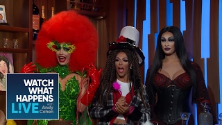 Alyssa Edwards Tatianna And Shangela Compete In ‘Lip Sync For Your Wife  RHONJ  WWHL [upl. by Adnih782]