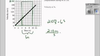 Velocity Time Graph Example Problem [upl. by Elrod]