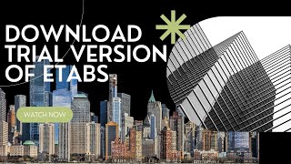 Download and Installation of ETABSTrial version [upl. by Algar209]
