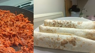 Burritos de carne deshebrada de puerco en chile colorado instantpot instantpotduoplus [upl. by Kcorb]