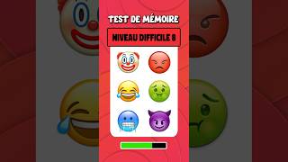 Test de mémoire 🧠 Niveau Difficile 🔴 8 [upl. by Nodnnarb380]