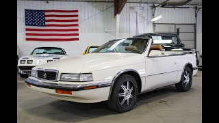 1990 Chrysler TC by Maserati For Sale  Walk Around [upl. by Savdeep]