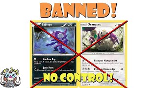 Oranguru AND Sableye Just Got BANNED in the Pokemon TCG Bye Bye Control Decks [upl. by Lewej]