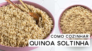 COMO FAZER QUINOA COZIDA SOLTINHA SEM ERRO [upl. by Bartosch]