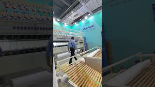 High Speed Multi Heads Quilting Machine in ITMA booth highspeed quilting L1500 E [upl. by Dyrrej444]