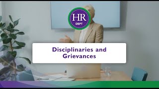 Disciplinaries and Grievances How to Manage Disciplinaries and Grievances in your Small Business [upl. by Rawdon]