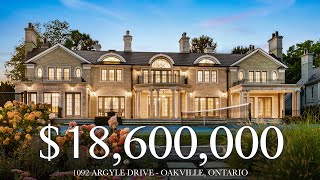 18600000  Luxury Lakefront Residence on Oakvilles Golden Mile [upl. by Alvis]