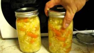 FOOD STORAGE  Make Sauerkraut  Prevent The Flu [upl. by Accisej740]