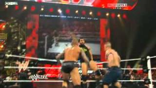 john cena saves randy orton from nexus latest 1422011 [upl. by Rechaba675]