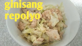 paano mag luto ng ginisang repolyovegetable recipe j4cooking [upl. by Trebleda]