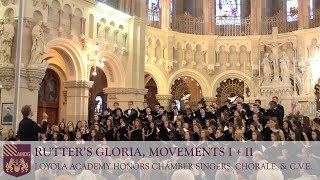 Personent Hodie Festival Processional  Loyola Academy Honors Chamber Singers Chorale amp CVE [upl. by Cordi]