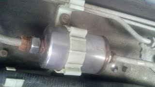 9698 Chevy CK pickup fuel filter replacement [upl. by Hizar49]