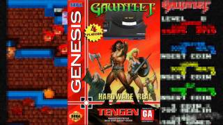 Gauntlet 4  Transparent Obstacle  Mega Drive real hardware [upl. by Ecirpak]