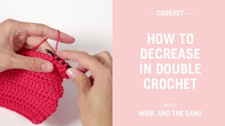 How to decrease in double crochet [upl. by Mungam807]