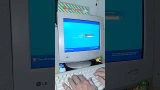 Log on and log off like it was 2001 windowsxp oldcomputer shorts oldmemories [upl. by Nauqahs489]