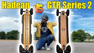 Evolve Hadean vs GTR Series 2  Which electric skateboard should you buy [upl. by Airtened]