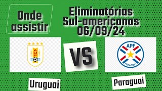 Onde assistir Uruguai x Paraguai ao vivo  7° Rodada Eliminatórias Sulamericanas 2024 [upl. by Eilata61]