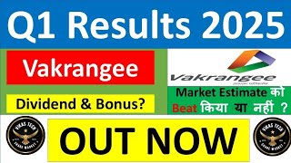 VAKRANGEE Q1 results 2025  VAKRANGEE results today  VAKRANGEE Share News  VAKRANGEE latest news [upl. by Anirtruc]