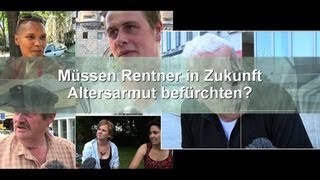 Umfrage  Meinungsbild Rente Altersarmut  Trailer Schulfilm Sozialwissenschaft [upl. by Bihas]