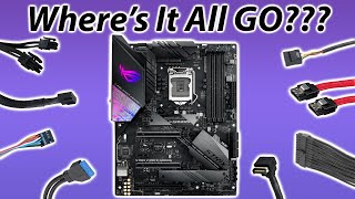 Where do all your PC Parts Plug In Motherboard Connectors [upl. by Weissmann]