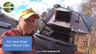 105Rough Country Hard Shell Roof Top Tent Install amp1st Impression [upl. by Ivanna56]