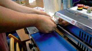 Rotary band sealer with imprinter [upl. by Marybella]