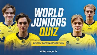 2024 IIHF World Juniors Trivia With Team Sweden Part 1  Elite Prospects [upl. by Yorgo]