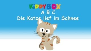 ABC die Katze lief im Schnee  Kinderlieder zum Mitsingen  KIDDYBOXTV [upl. by Sheley]