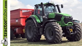 DeutzFahr 9340 TTV im Einsatz  Premiere auf der Potato Europe 2014 [upl. by Nospmoht]