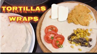 TIKTOK TORTILLAS WRAPS HACK  TREND TORTILLAS EASY YUMMY RECIPE [upl. by Seaton131]