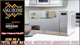 Overview Total Chef Natural Convection Microwave Oven  Ideal Countertop Pizza Oven Retro Amazon [upl. by Aihtnic225]