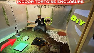 WALKIN TROPICAL TORTOISE ENCLOSURE DIY [upl. by Schwing467]