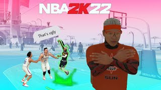 UGLIEST JUMPSHOT EVER IS INSANE NBA 2K22 [upl. by Inilahs]